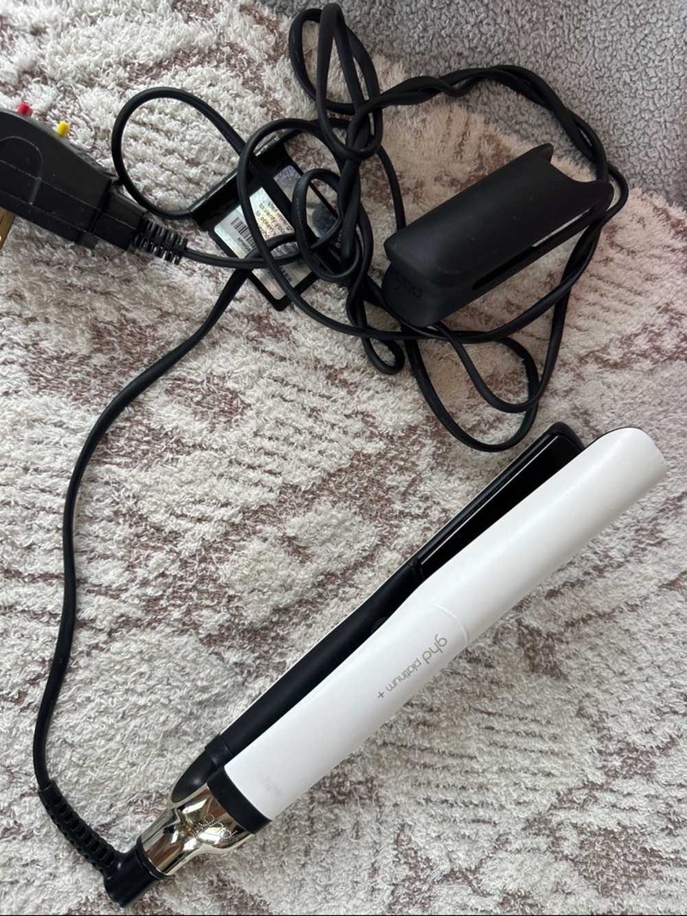 ghd Platinum+ Hair Straightener White Black Flat Iron Professional Styler